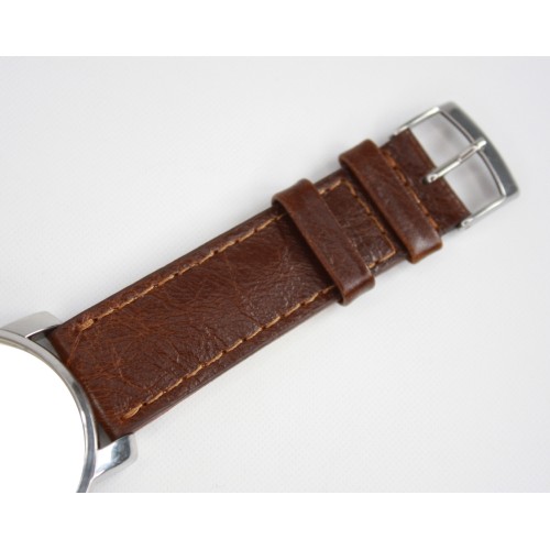 Pasek do zegarka 22 mm Hand Made brązowy