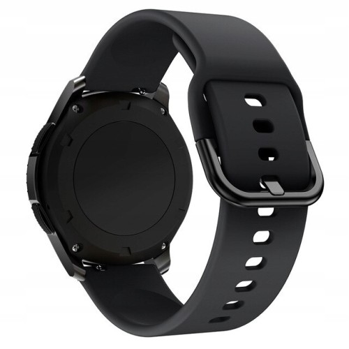 Pasek do Smartwatcha silikonowy 22 mm Czarny