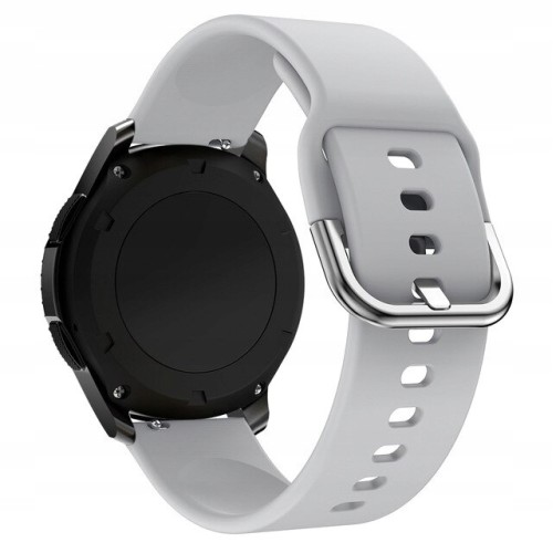 Pasek do Smartwatcha silikonowy 20 mm jasny szary