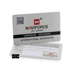 ZEGAREK MĘSKI NAVIFORCE - NF9098 (zn045c) - black/beige